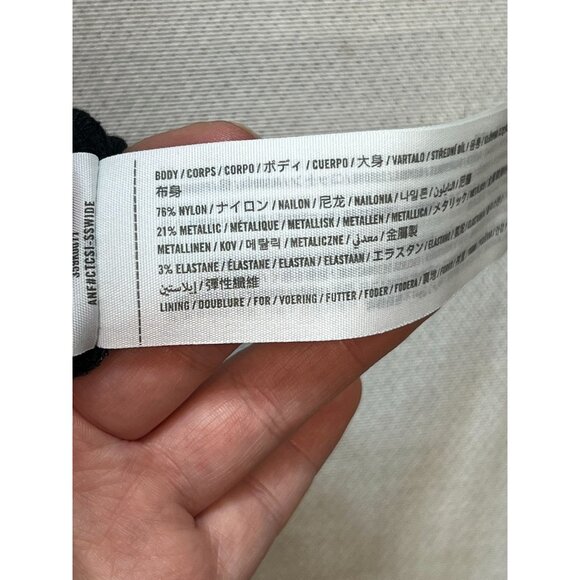 Hollister Women's Sparkle Mini Bodycon Dress Key Hole Size M Silver Long Sleeve - Picture 4 of 10